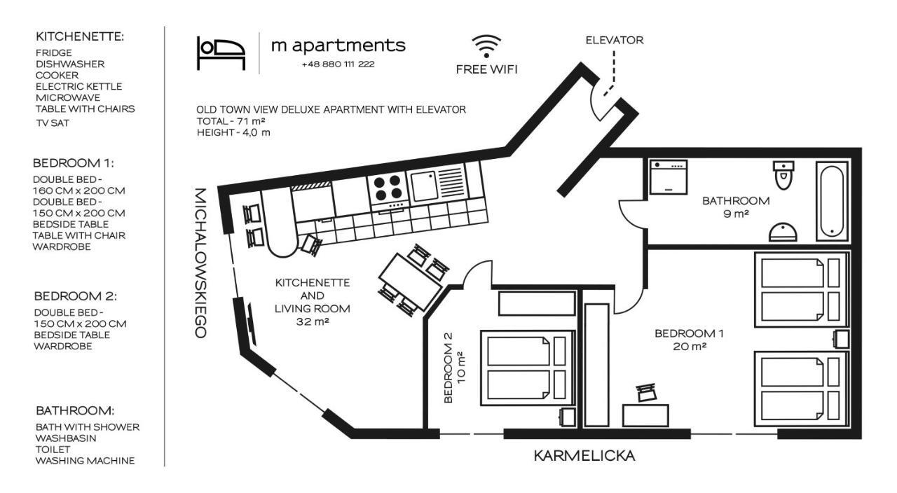 M Apartments Krakau Exterior foto